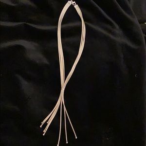 Sterling silver Y necklace